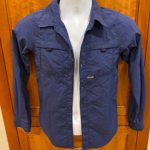 Girls Columbia Omnishade Sun Protection Camping Shirt M 10/12
